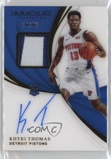 2018-19 Panini Immaculate Rookie 54/99 Khyri Thomas #121 Patch Auto oh4