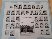 1964 GRISWOLD ELEMENTARY SCHOOL CLASS PHOTO MRS MURDIE 3RD GRADE JACKSON MI
