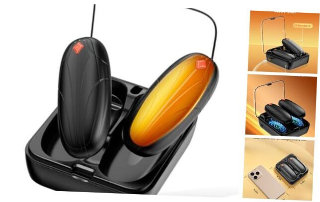 AI Electric Hand Warmers Rechargeable 2 Pack 14000mAh with Charging Case,