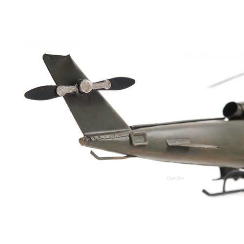 1960S U.S.Attack Helicopter 1:46 Scale Iron Frame Aircraft Model W/ Metal wheels - Picture 3 of 18