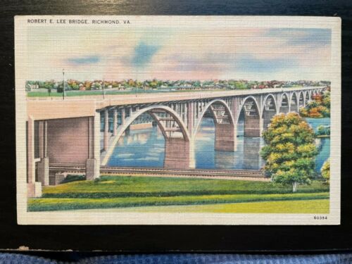 Vintage Postcard 1930-1945 Robert E. Lee Bridge Richmond Virginia