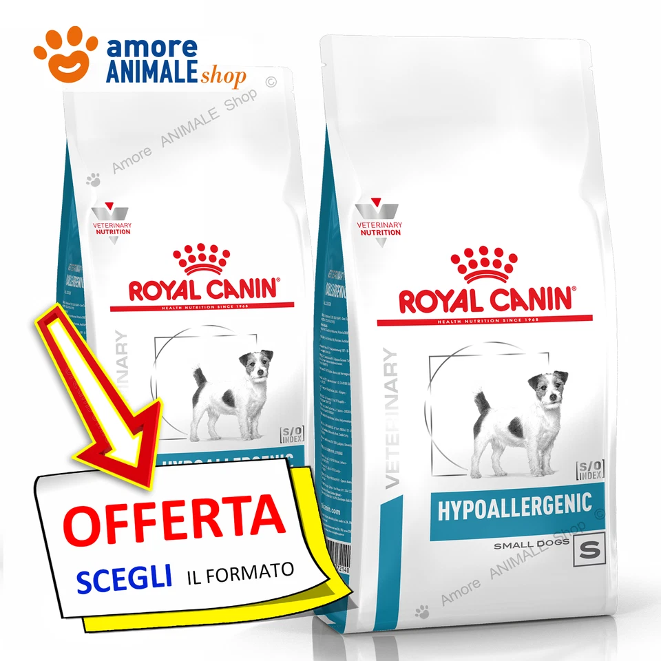 Royal Canin Dog → Veterinary HYPOALLERGENIC SMALL DOG - 3,5 kg - Cane, Cani