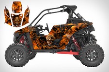 Polaris RS1 graphics RZR wrap kit 24 mil thick racing vinyl #9500 Zombie Skull
