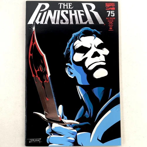 The Punisher #75 Vintage Feb 1993 Marvel Comics Book Issue 1990’s Bag & Board