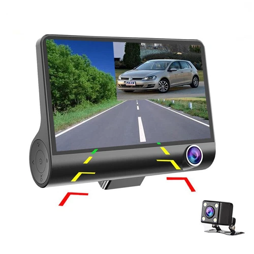 4'' Autokamera Auto KFZ DVR 3Lens Recorder 1080P Dashcam G-sensor Nachtsicht - Bild 10 von 15