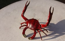 WEIHNACHTSINSEL-KRABBE aus BRONZE WOHNDEKO TIERFIGUR GARTEN FROSTFEST BOAN-5115