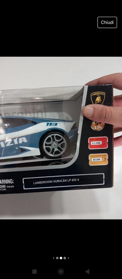 Maisto Tech R/C Macchina Lamborghini Huracan Polizia Radicomandata in scala 1:14 - Immagine 4 di 4