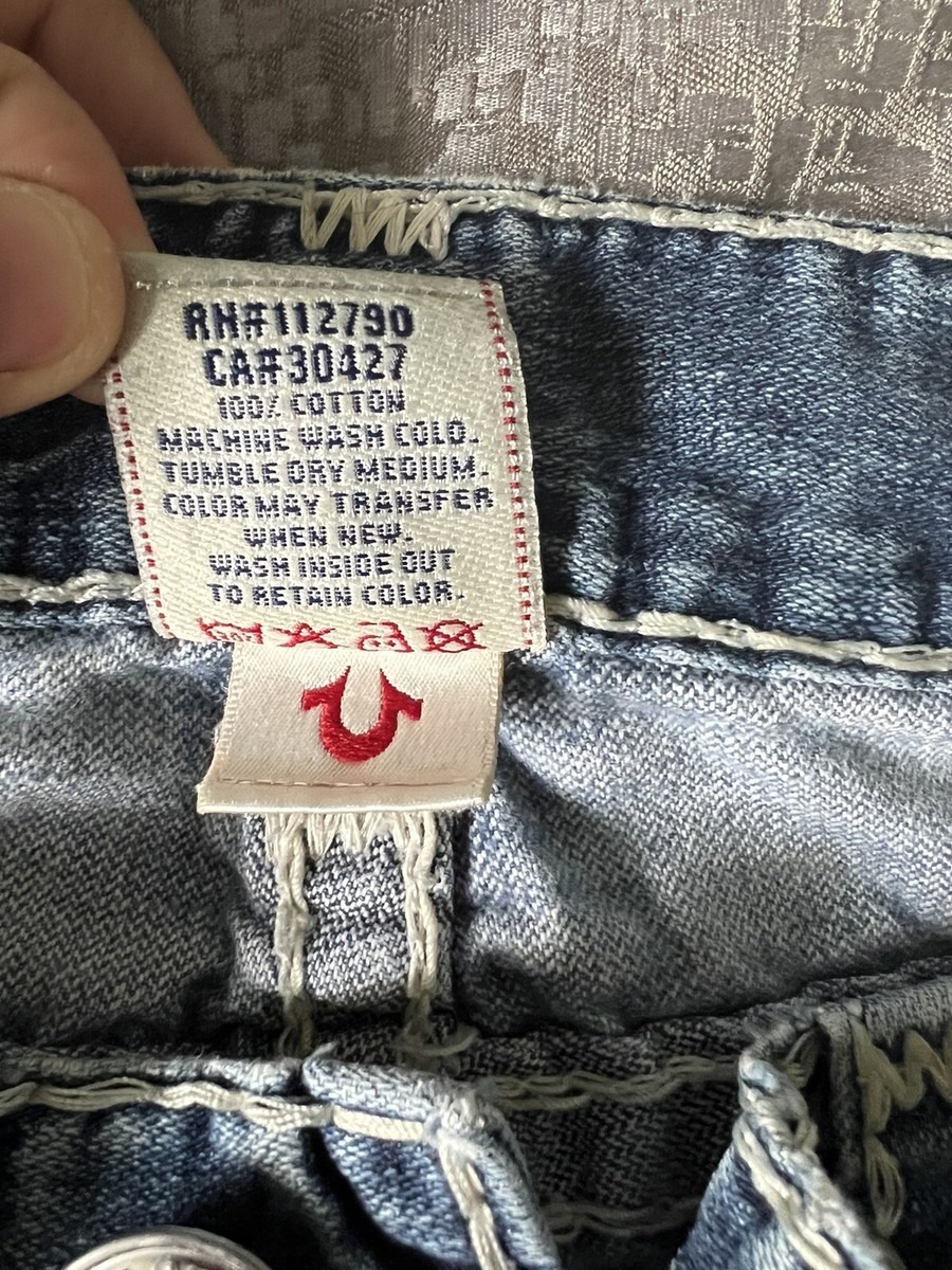 True Religion World Tour Men BILLY SUPER T Jeans 30 Short True Religion World Tour Men BILLY SUPER T Jeans 30 Short
