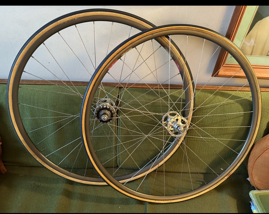Campagnolo C-record/Sheriff Star Pista Wheels 32 Spoke With