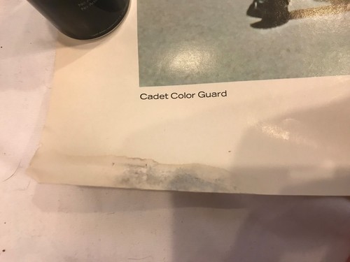 U.S. AIR FORCE ACADEMY PHOTO POSTER. CADET COLOR GUARD. VINTAGE. VERY RARE - Picture 2 of 3