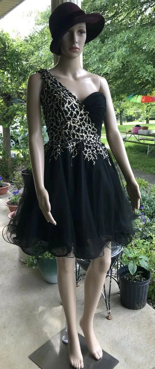 Sherri hill short black cheap dress