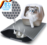 Katzenklo Matte, 45X30 Cm Katzenstreu Matte, Doppelte Schichte Non-Slip Wasserdi