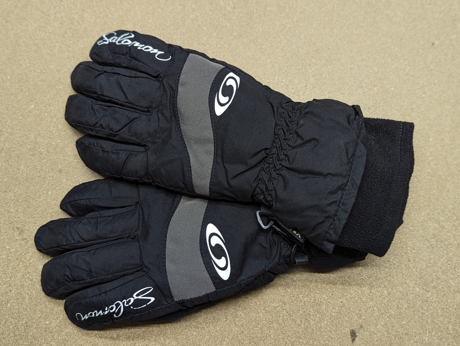 SALOMON Gore Tex Guanti da sci taglia small 6 5 impugnatura 5 dita incrociate outdoor