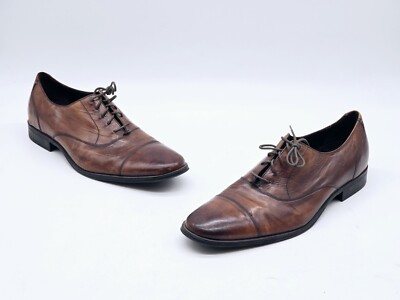 Cole Haan Shoes Mens Size 12 M Brown Leather Cap Toe Dress Oxfords C09167 Cole Haan 9 Brown Cap Toe Oxford Men main image 3