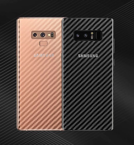 2 x Rückseite Carbon Schutzfolie für Samsung Galaxy Note 9 Carbon Hinten Folie - Picture 4 of 6