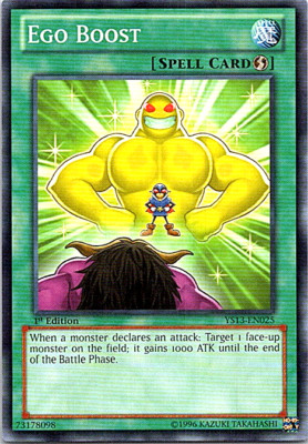 Ego Boost YS13-EN025 Yu-Gi-Oh! Card Light Play 1st Edition