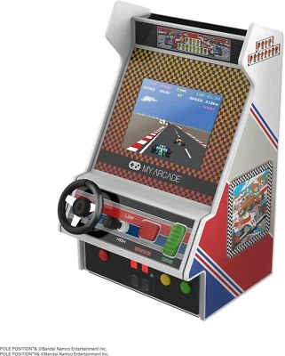 My Arcade Pole Position Racing Player Retro Mini Arcade Video Game with 2 Games