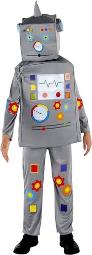 Dress Up America Robot Costume for Kids - Robot Jumpsuit, Tunic & Headpiece Set - Picture 1 of 3