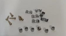 LOT OF 6 GREY CHROME COLOR STRING TREE RETAINER GUIDES FOR FENDER STRAT GUITAR