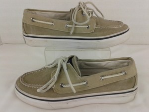 khaki boat shoes