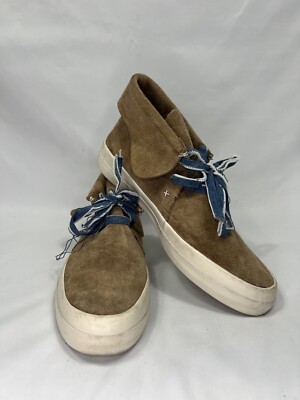 VISVIM vintage & RARE Flynt Mid Suede Sand/Denim, size 11