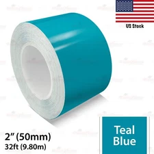 2" Vinyl Pinstriping Pin Stripe Car Styling Tape Decal Sticker 50mm TEAL BLUE