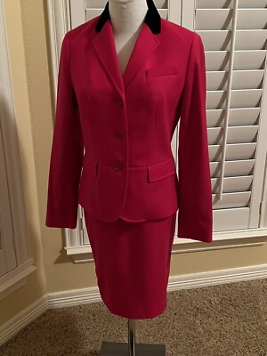 NWT TALBOTS Marzotto Wool Jacket w/ Velvet Collar *4P Pencil