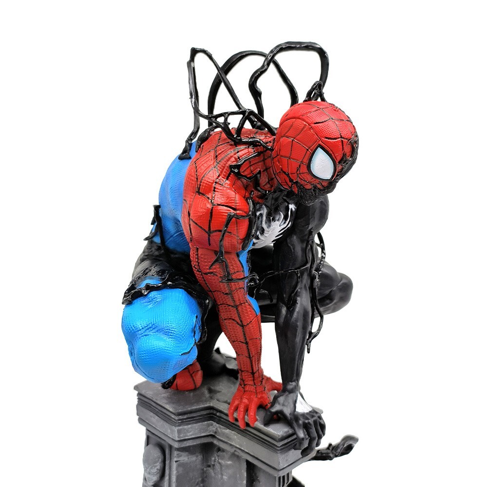 Symbiotic Spider-Man Venom Figure LED 15in Statue PVC Marvel Model