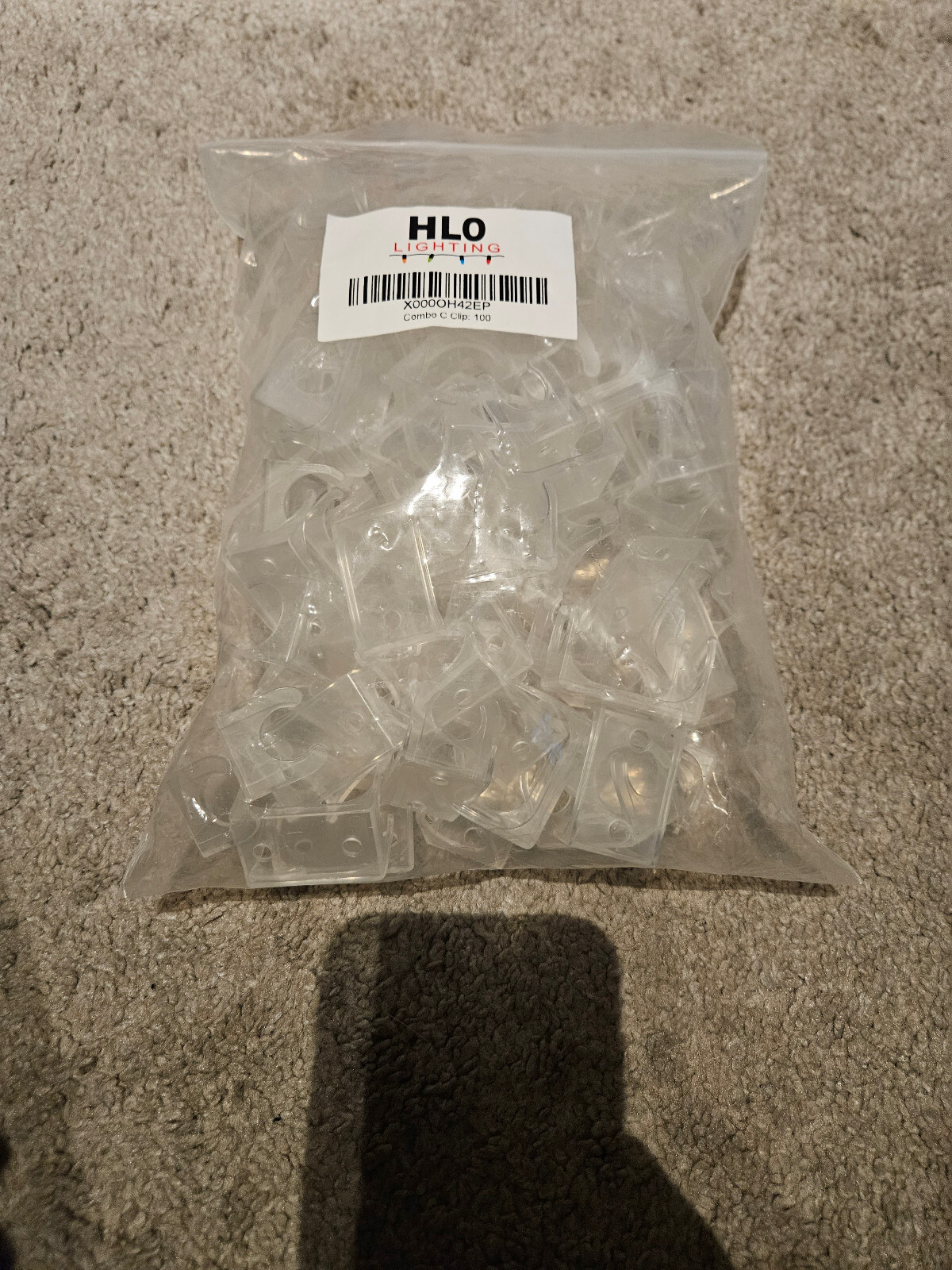 HLO Lighting Combo C Christmas Light Clips - 100 Count - New in Package