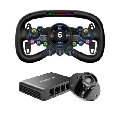 MOZA RACING 12.2'' Vision GS Steering Wheel VGS + Adapter Box +  Hub Adapter