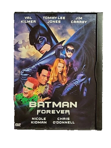 BATMAN FOREVER (DVD) VG Disc + Snap Case Cover Art - NO CASE