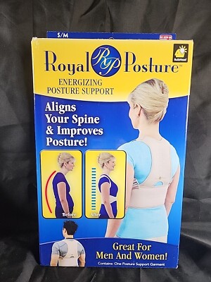 ROYAL POSTURE Energizing Posture Back Support for Men/Women S/M            TT