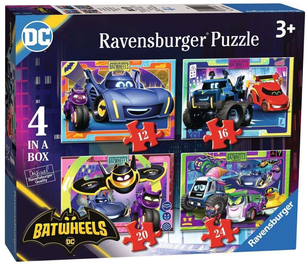Ravensburger Batwheels 4 in a Box Jigsaw Puzzles