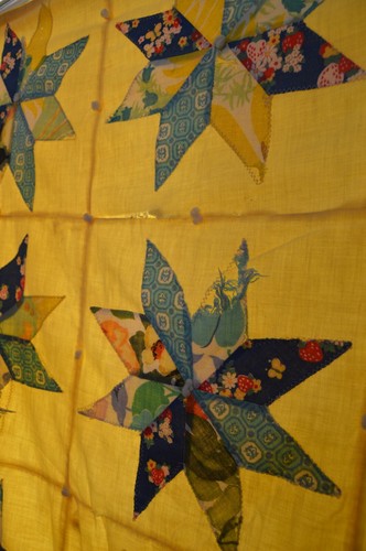 Vintage 8 Point Star Quick Quilt Handmade Farmhouse Blanket *Sun Damaged - Picture 13 of 21