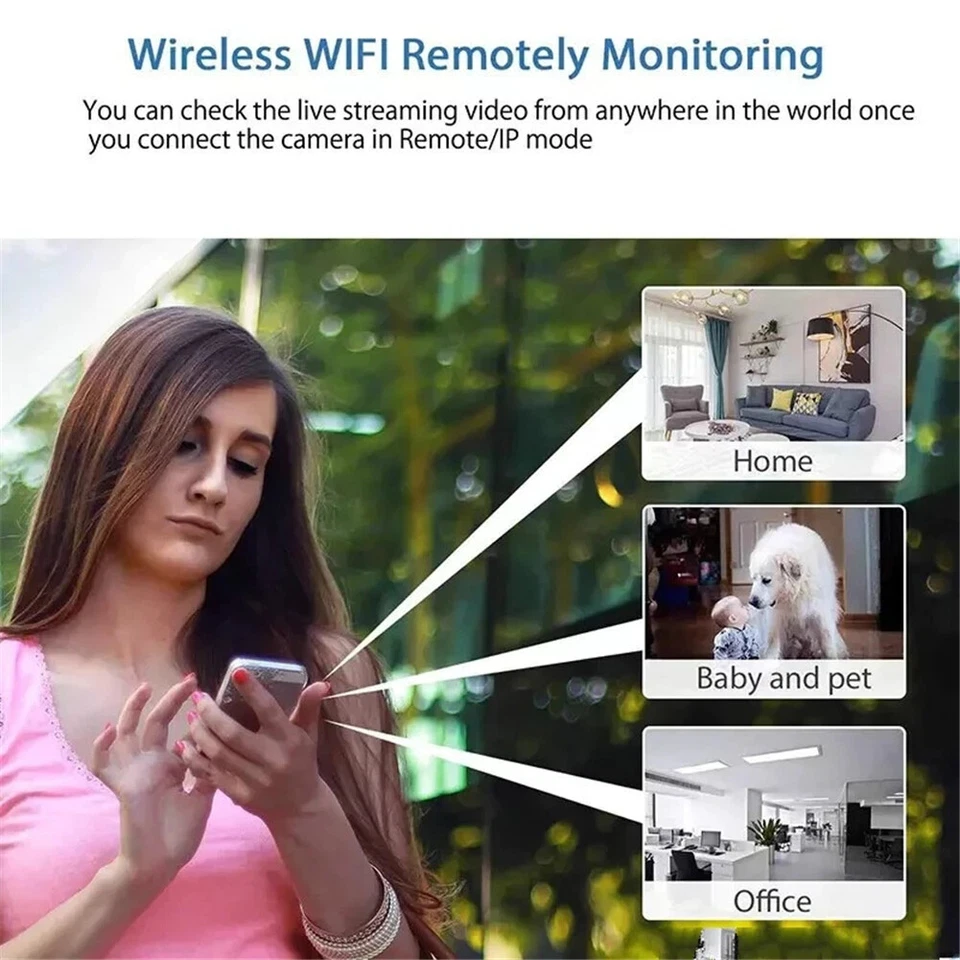 1080P Mini Security Camera Wireless Wifi Micro Home Security Camera Night Vision - Image 3 of 4
