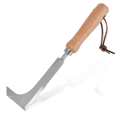 Effective Sidewalk Crack Weeder Tool -Manual Remover for Garden Yard L-Type