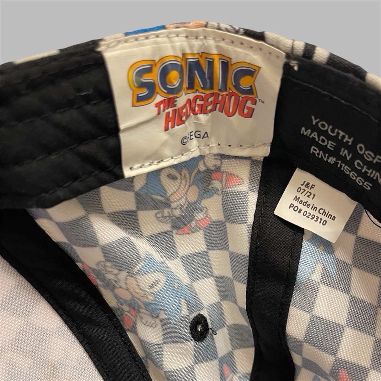 Sonic Hedgehog Checkered SnapBack Cap - image 3