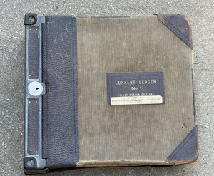 VTG Island Woolen Company Baraboo Wisconsin Customer Account Ledger c. 1930