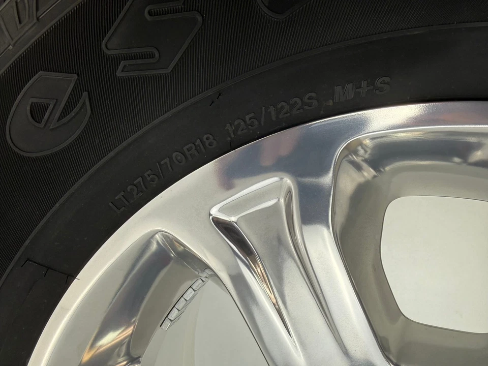 New Takeoff 18" Dodge Ram 2500 3500 OEM Polished Wheels Firestone 275/70R18 Tire - Imagem 3 de 4