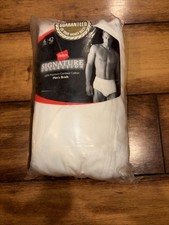 New Vintage 2006 Hanes 6 Pack Signature Collection Men's 42  Briefs Underwear