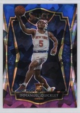 2020-21 Panini Select Blue White Purple Cracked Ice Prizm Immanuel Quickley 1t2c