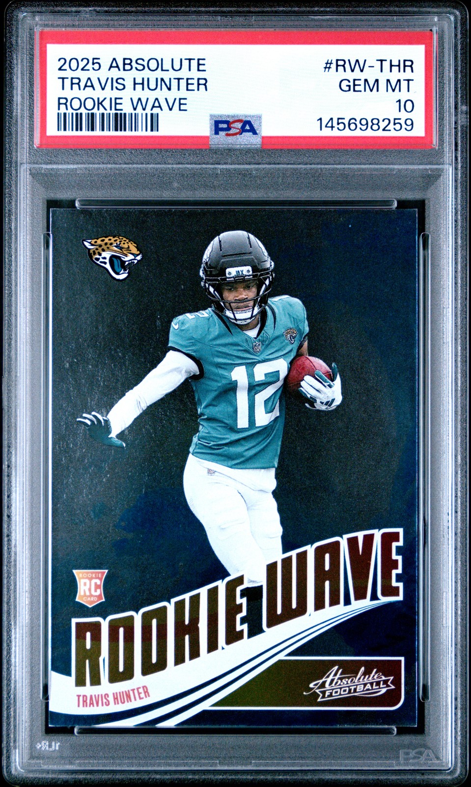 Travis Hunter Panini Absolute Rookie Wave #RWTHR Base