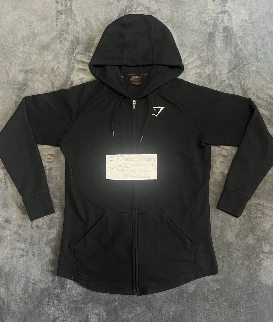 OG Gymshark Ark hoodie zip - Black - David laid🔱 - Gem