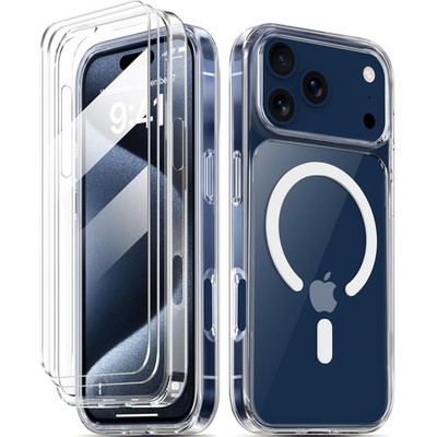COOLQO Magnetic for iPhone 17 Pro Max 17 Max-6.9 inch, 1_Clear
