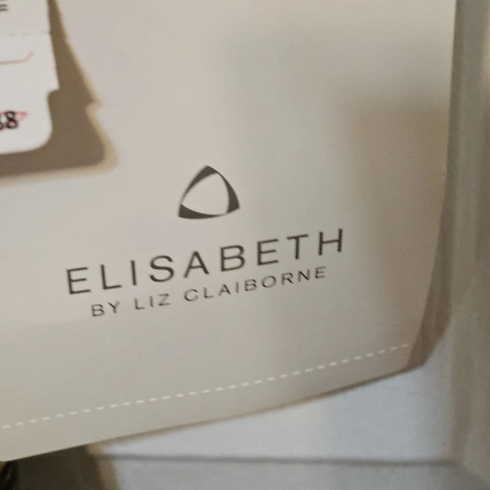 Top de Natación Tankini Elisabeth Liz Claiborne Vintage Negro Marrón Marfil Talla 18W NUEVO Foto 3 de 4