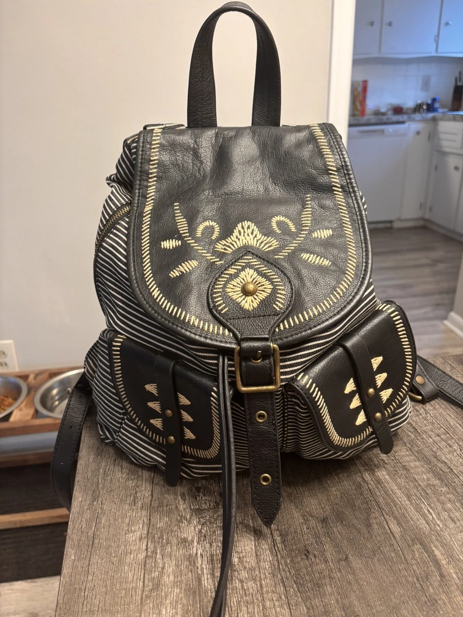 Isabella fiore Palm print backpack Isabella Fiore Embellished Palm Tree and Monkey Print Tote  main image 4