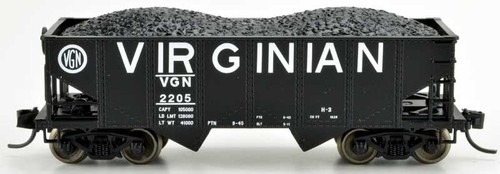 Tolva abierta Bowser escala N PRR clase GLa 2 bahías virginiana (valla publicitaria/negro) #2246 | Zustand: New