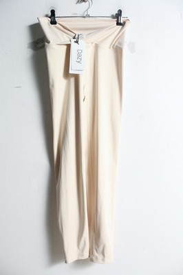 Daxy Womens Gym Leggings - Cream - Size S Small NEW (L24)
