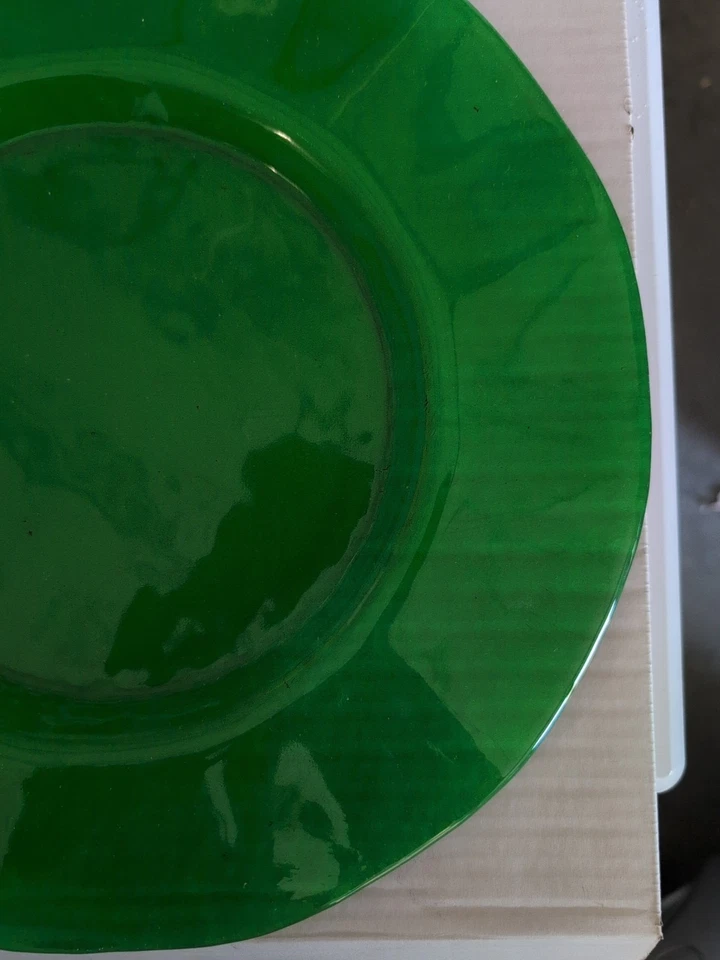 Grande Sottopiatto Vetro Verde  / Blu / Rosa Tenue - Immagine 3 di 4