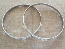 1970s-80s VINTAGE TAMA SUPERSTAR-IMPERIALSTAR 2  13"RACK TOM DRUM RIMS JAPAN